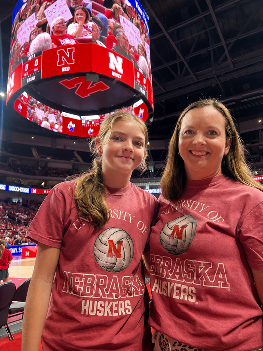 Nebraska Volleyball Comfort Colors Tee