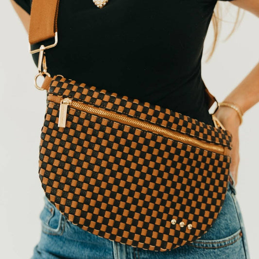 Westlyn Woven Leather Bum Bag