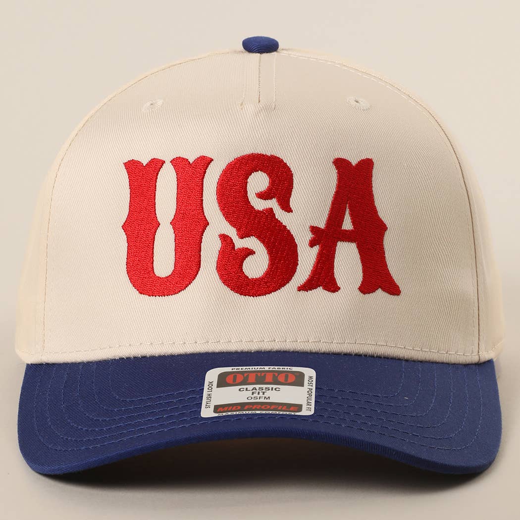 USA Embroidery Two-Tone Trucker Hat