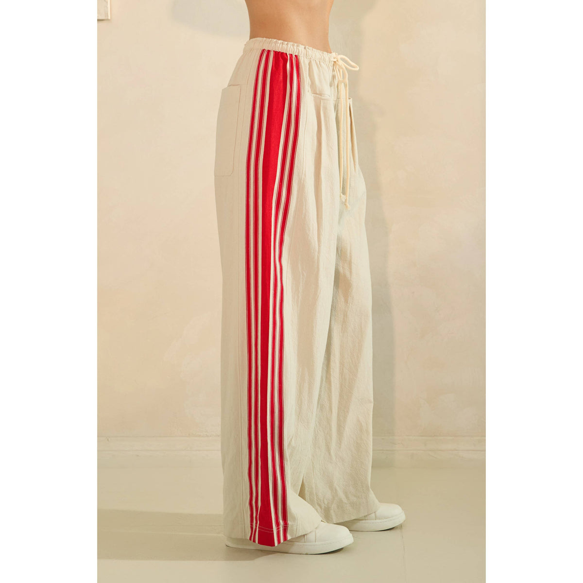 Sideline Striped Wide Leg Pants