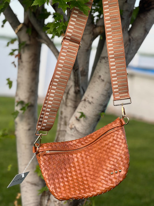 Westlyn Woven Leather Bum Bag