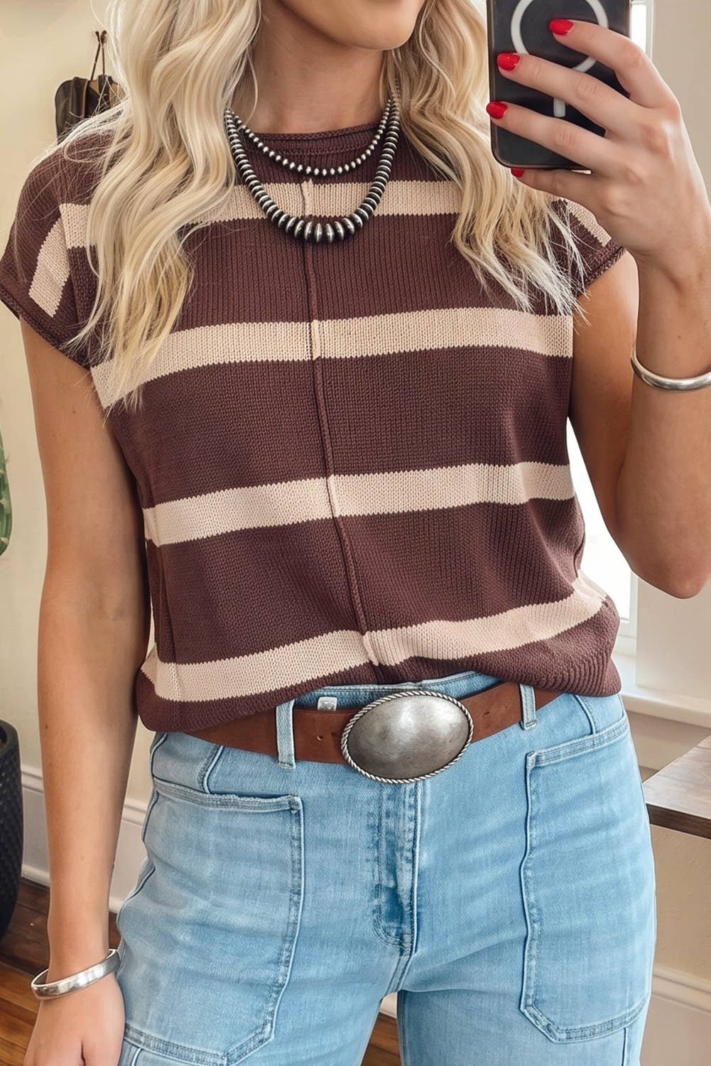 Remi Striped Sweater Tee