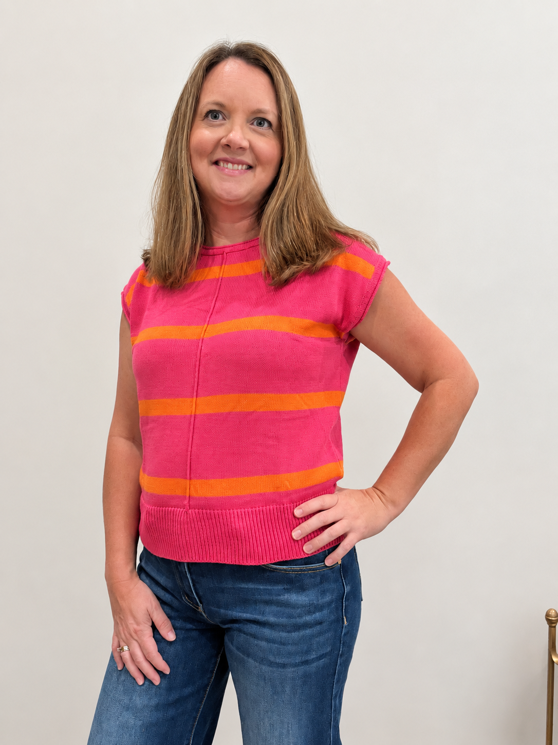 Remi Striped Sweater Tee