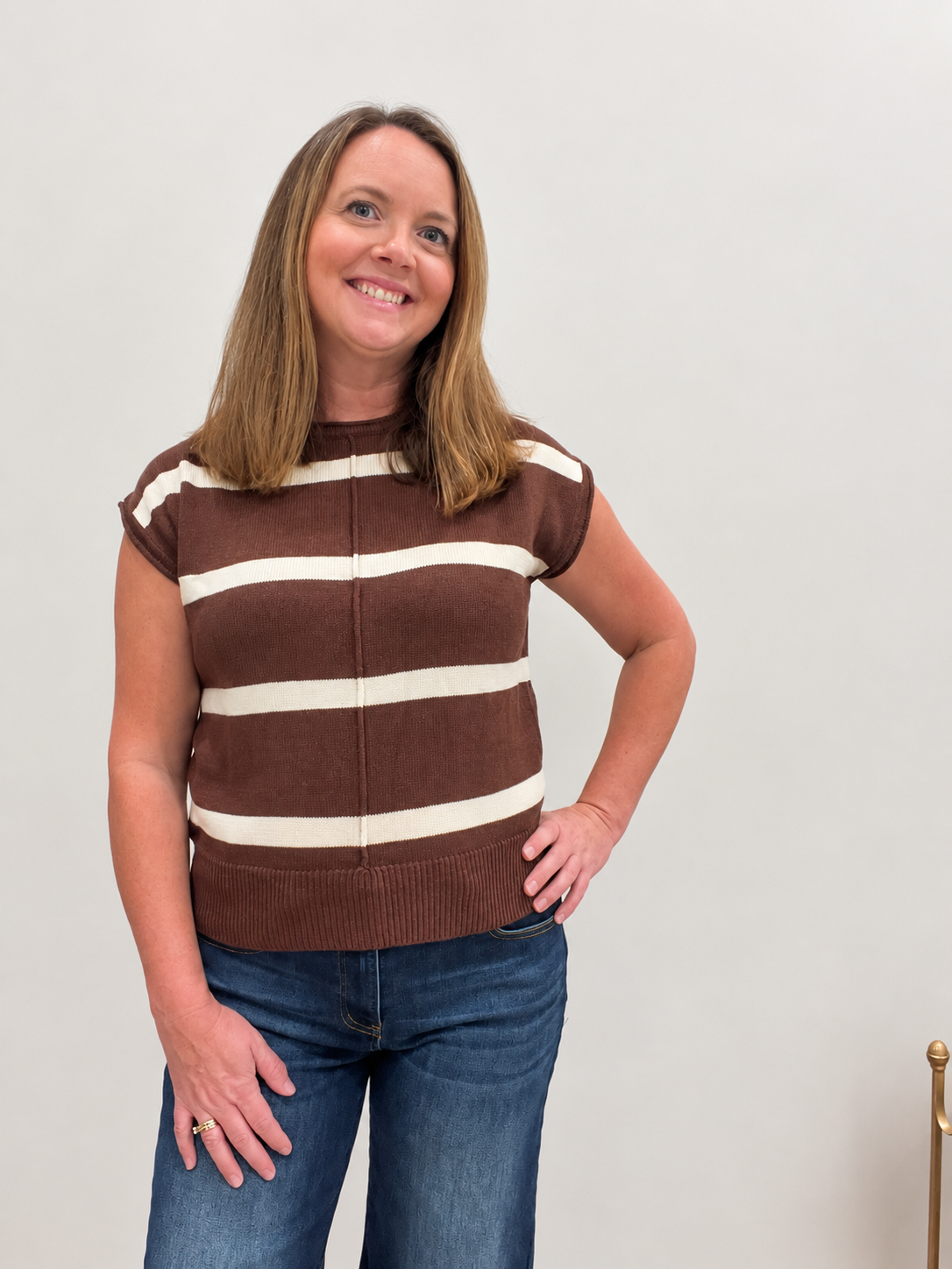 Remi Striped Sweater Tee