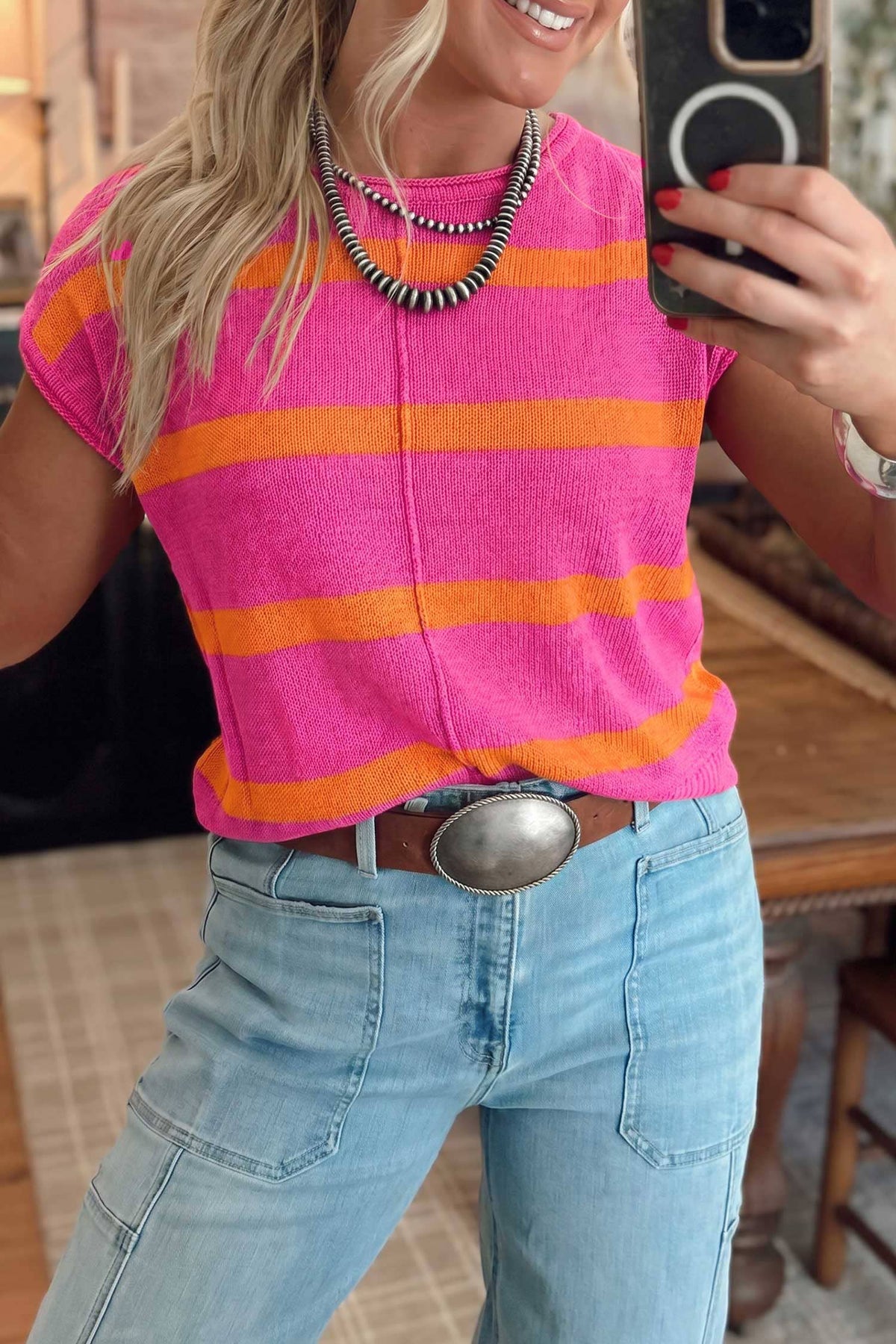 Remi Striped Sweater Tee