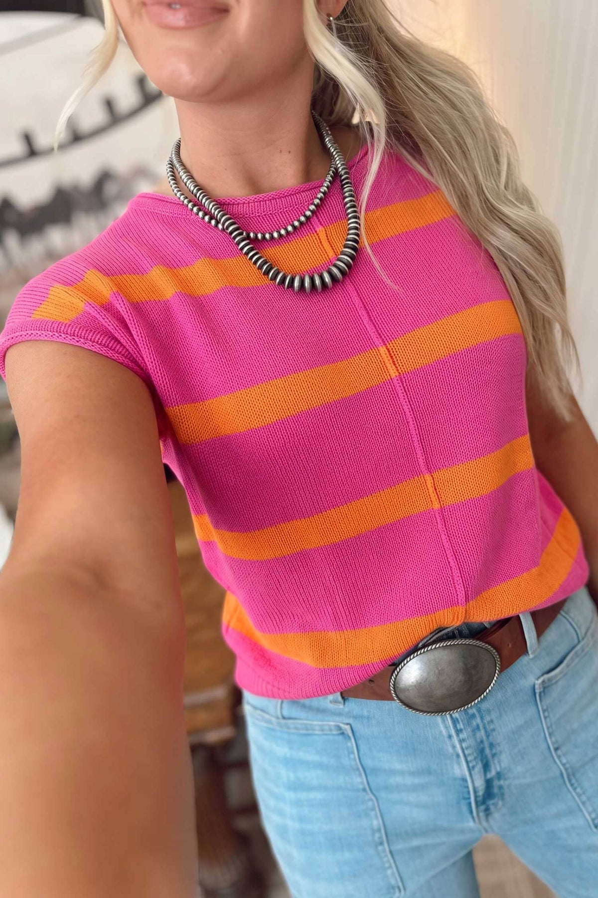 Remi Striped Sweater Tee